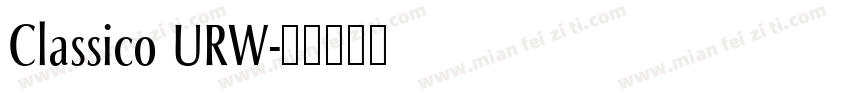 Classico URW字体转换